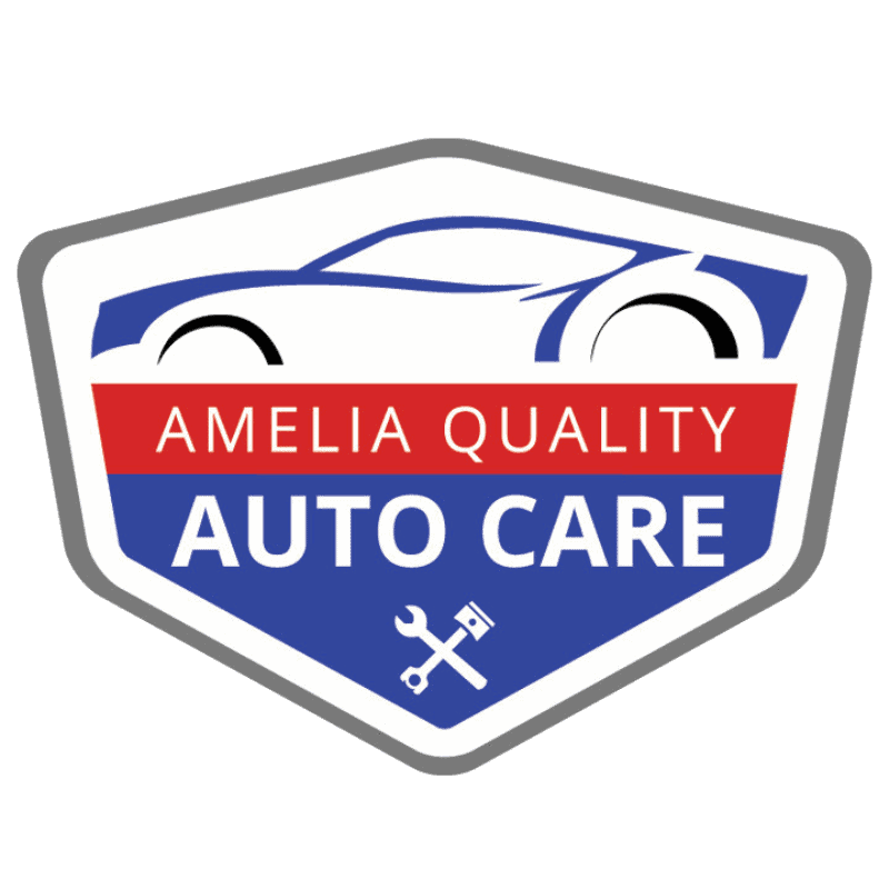 Auto repair shop logo with car outline and tools for Allen's Quality Auto Care.